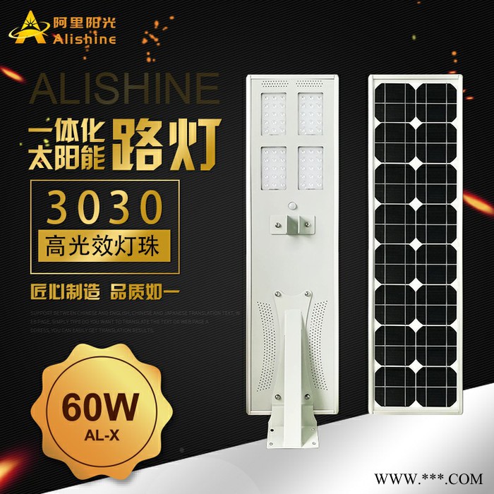 工厂直销 阿里阳光AL-X60 太阳能路灯 60w 太阳能庭院灯 户外太阳能灯图4