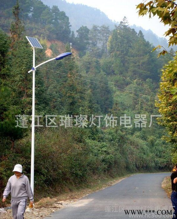 璀璨户外led太阳能路灯 人体感应一体化太阳能路灯 分体式太阳能路灯 太阳能路灯厂家定制图2