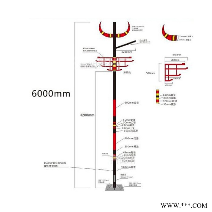 晨轩太阳能路灯厂家照明系列道路太阳能少数民族灯图2