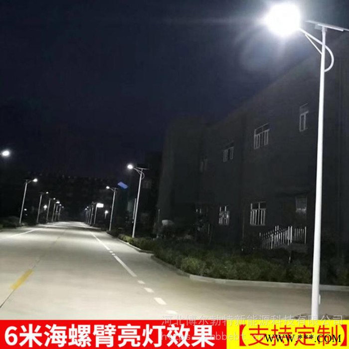 市政新农村12V太阳能路灯6米户外超亮一体化30瓦少数民族庭院灯杆图3