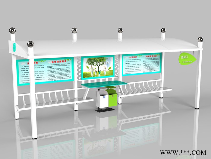 鑫瑞德 HCT 智能滚动灯箱候车亭 太阳能候车亭 乡镇公交站台 欧式公交站台 大灯箱候车亭图6