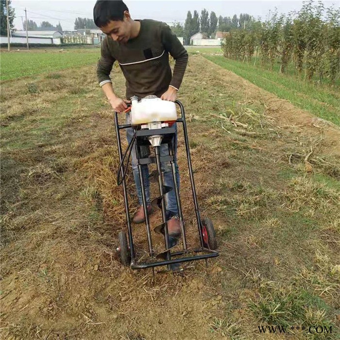 佳鑫机械  大马力植树挖坑机 汽油便携式钻眼机 太阳能路灯杆钻孔机图1