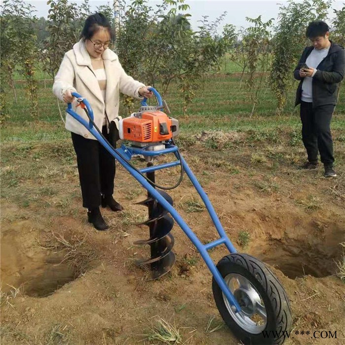 佳鑫机械  大马力植树挖坑机 汽油便携式钻眼机 太阳能路灯杆钻孔机图7