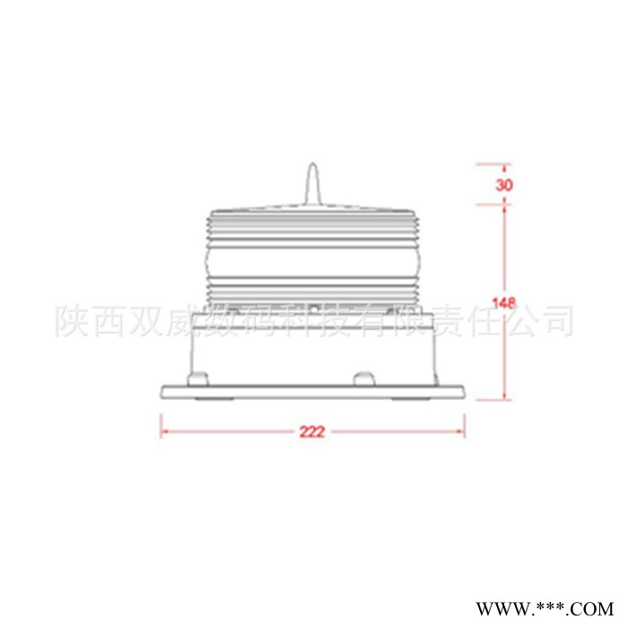 中光强太阳能高空警示灯，符合航空信号标准，西安货源 航空灯图1