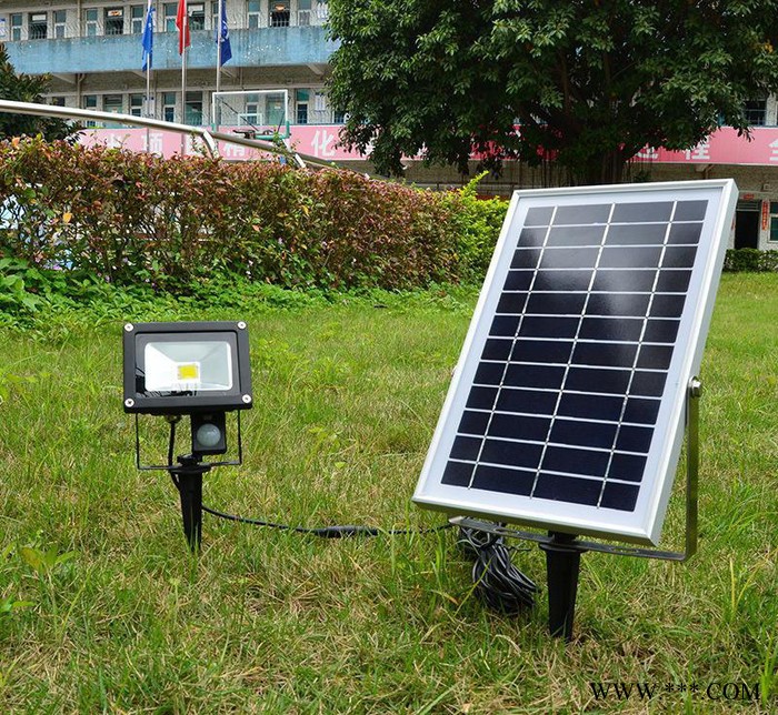 太阳能LED路灯一体化 景观庭院灯户外太阳能投光灯草坪泛光灯壁灯图2