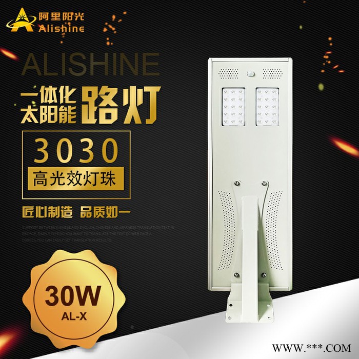 阿里阳光AL-X30 太阳能路灯 30w 太阳能庭院灯图9