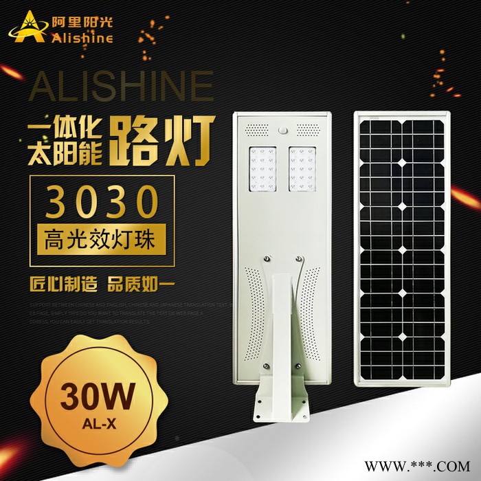 阿里阳光AL-X30 太阳能路灯 30w 太阳能庭院灯图11