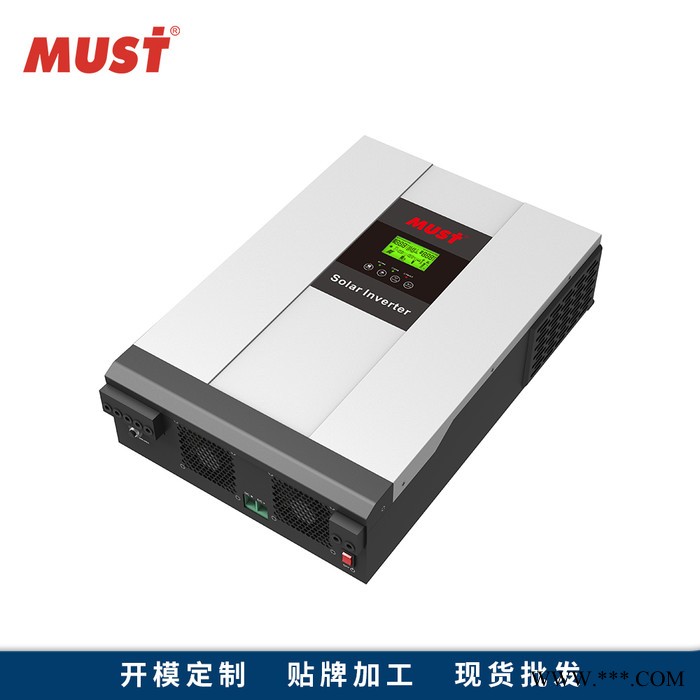 MUST太阳能光伏发电系统3KW家用离并网逆变器 高频混合逆变器用于屋顶发电，光伏发电逆变器 HY图2