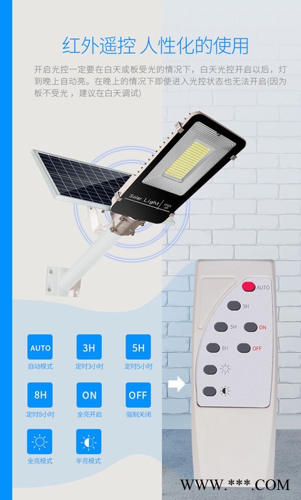 AE照明AE-TYN-03 太阳能路灯新款新农村改造专用款、一体太阳能路灯、太阳能路灯 10W30W50W100W