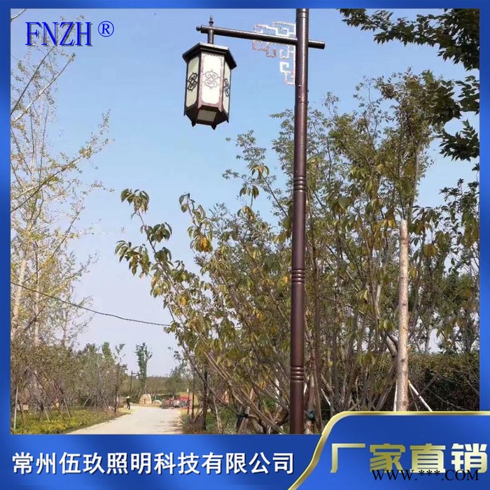 常州FNZH伍玖照明0350111湖北黄石小区园林广场户外绿化特色仿古太阳能不锈钢铝型材防水庭院灯厂家景观路灯批发图4