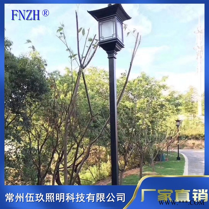 常州FNZH伍玖照明0350107湖北黄石小区园林广场户外绿化特色仿古太阳能不锈钢铝型材防水庭院灯厂家景观路灯批发图7