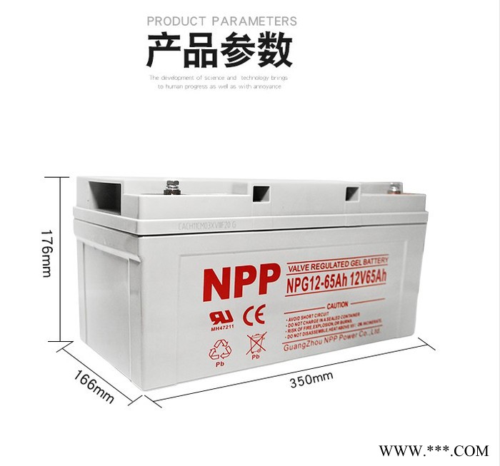 耐普胶体蓄电池NPG12-38太阳能胶体免维护电池12V38AH 光伏发电 家用太阳能专用胶体蓄电池 UPS电源专用图3