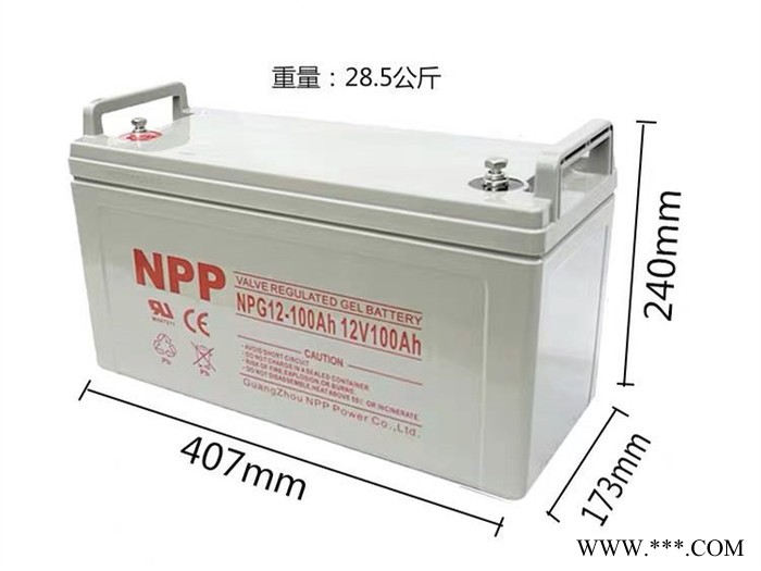 耐普胶体蓄电池NPG12-38太阳能胶体免维护电池12V38AH 光伏发电 家用太阳能专用胶体蓄电池 UPS电源专用图7