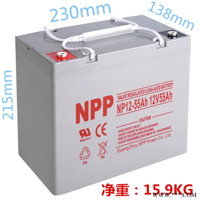 耐普胶体蓄电池NPG12-100太阳能胶体免维护电池12V100AH 光伏发电 家用太阳能专用胶体蓄电池 UPS电源专用图2