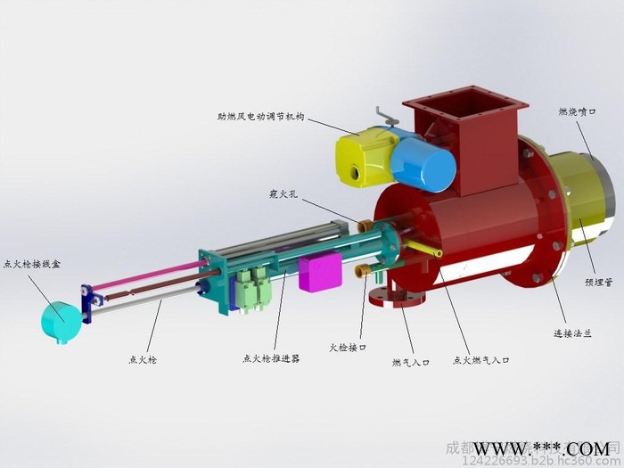 锅炉燃烧器，煤粉浓淡分离燃烧器，天然气燃烧器，旋流燃烧器、燃烧设备图2