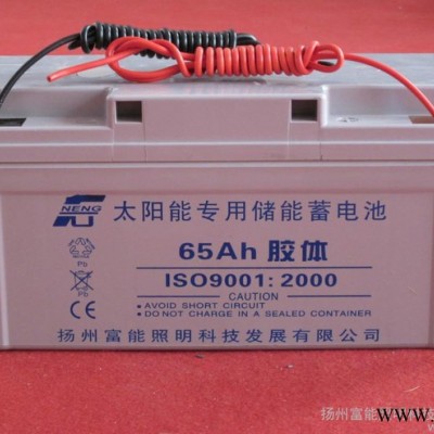 供应扬州富能12V-65AH太阳能蓄电池 品质保证