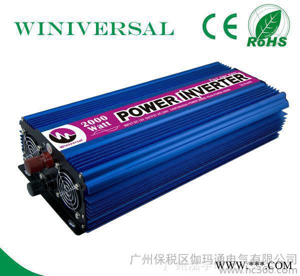 太阳能逆变器2000W 纯正弦波输出 家用大功率离网系统 广州