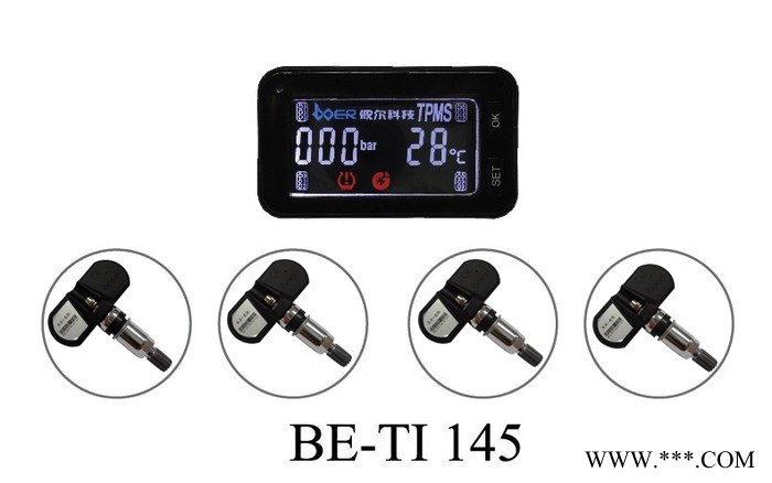 供应内置四轮胎压监测系统TPMS 轮胎压力温度报警系统BE-TI145高精度图2