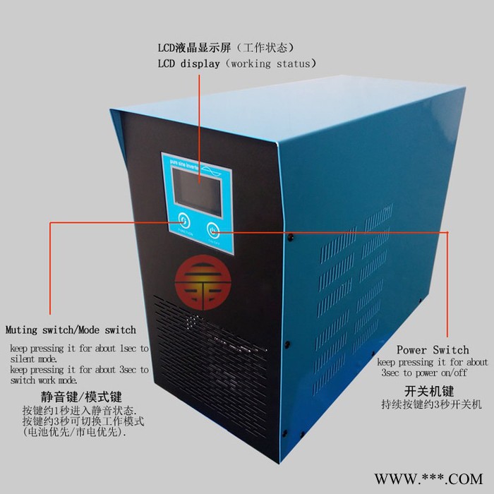 纯正弦波1500W工频逆变器太阳能发电系统专用逆变电源 家用逆变器图3