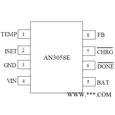 AN3058E1 安培磷酸铁锂电池充电集成电路