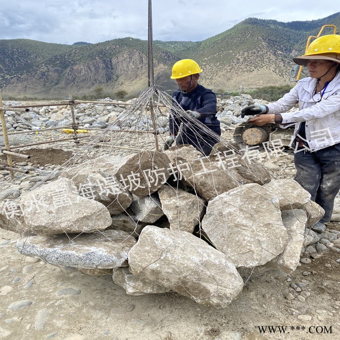 衡水富海厂家生产 水中桥墩护脚合金网兜  风力发电基础墩护脚合金网兜  铁塔基础墩护脚合金网兜图6