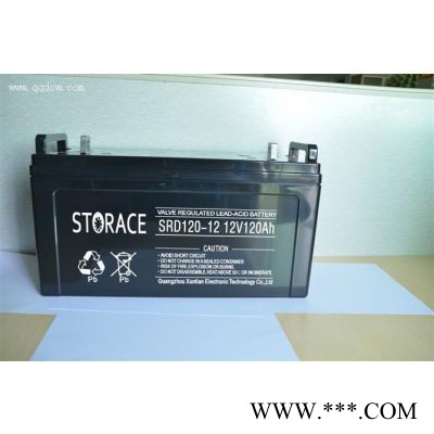 蓄雷STORACE蓄电池SR120-12/12V120AH 太阳能蓄电池 UPS不间断电源 风力发电储备电源照明应急