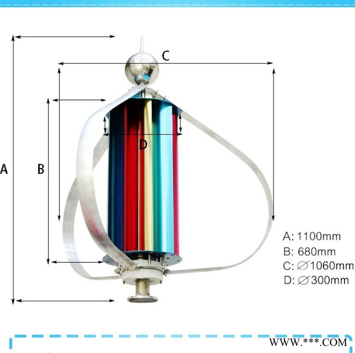 FANGYONG厂家供应300W 垂直轴风力发电机永磁悬浮图5