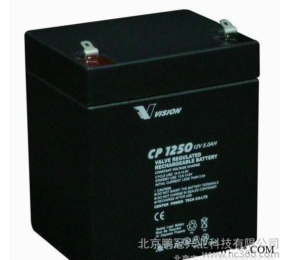 VISION蓄电池CP12120 三瑞蓄电池12V12AH风力发电储能用电瓶图1