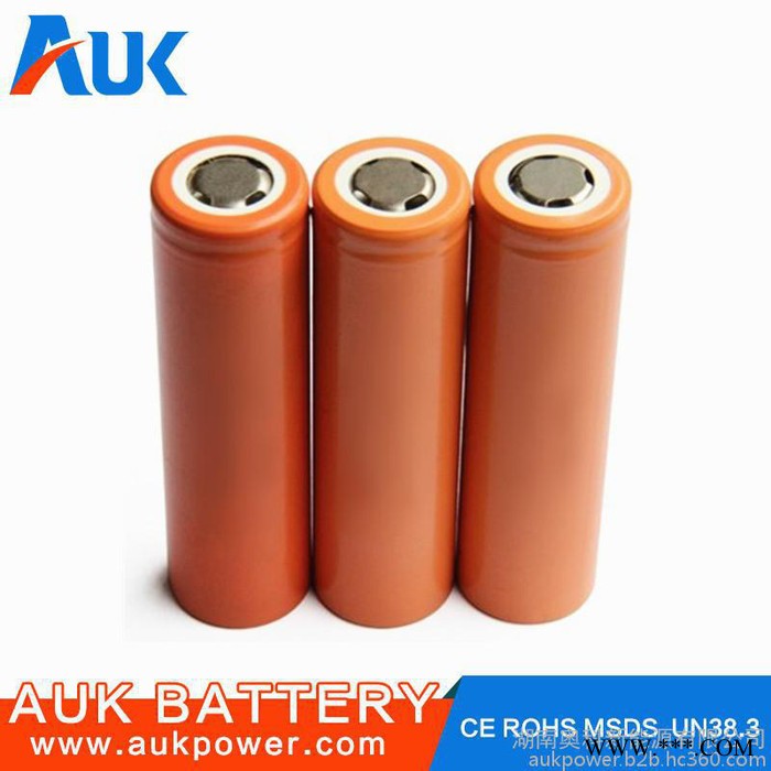 AUK18650锂电池3.7v 2600mah/3000mah/3500mah图2