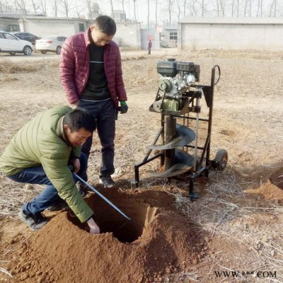 大马力汽油二四冲程挖坑机 栽树种树挖坑机 光伏发电钻孔机挖坑机