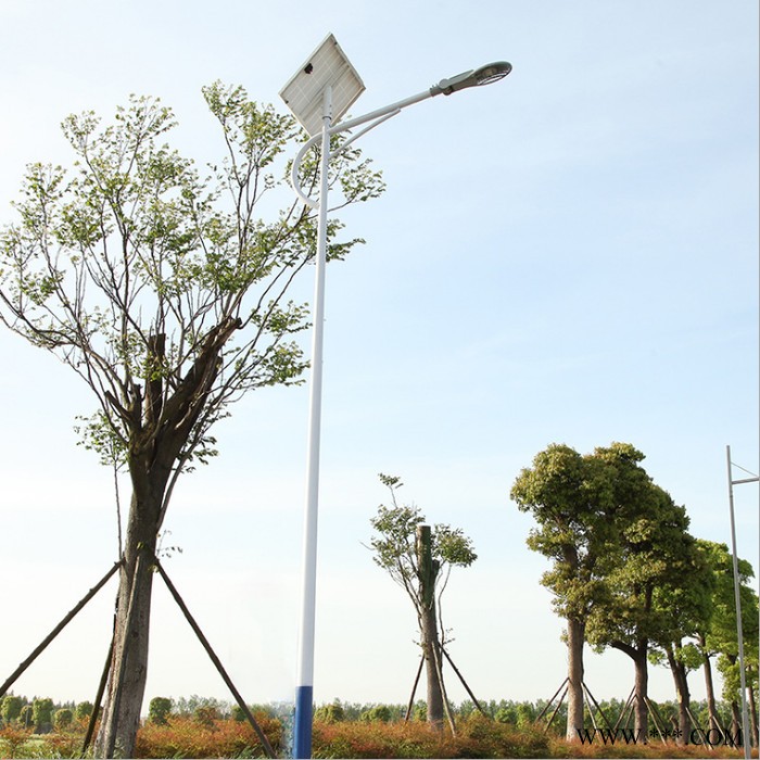 浤鑫光伏海螺臂 太阳能路灯 LED太阳能 海螺臂路灯网拍灯头户外照明7米250W可定制灯杆挑臂