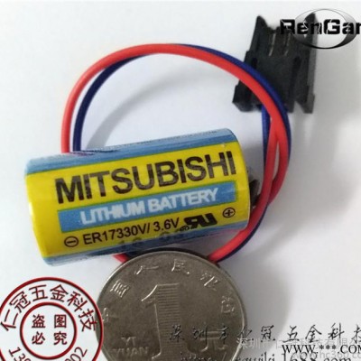 PLC工控锂电池MITSUBISHI三菱ER17330V 3.6V MR-BAT  A6BAT可直拍