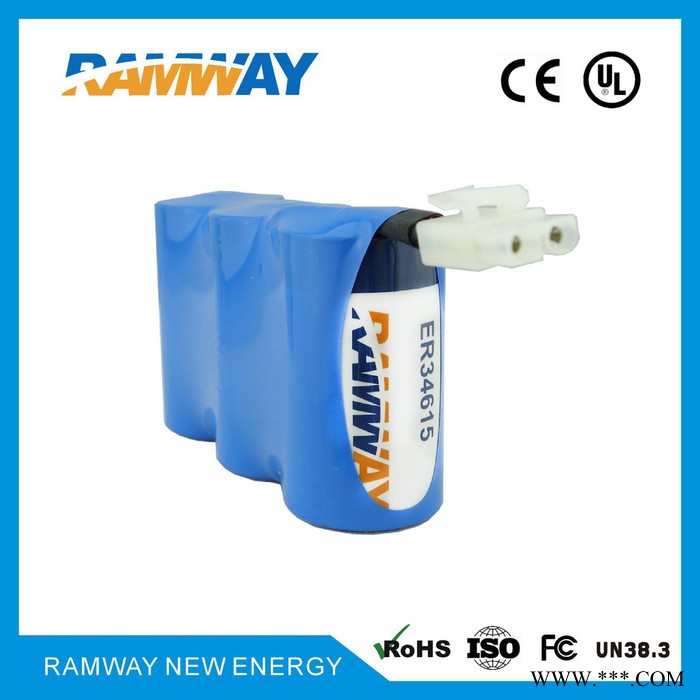 睿奕ramwayER34615 低功耗锂电池3.6V 19000mAh