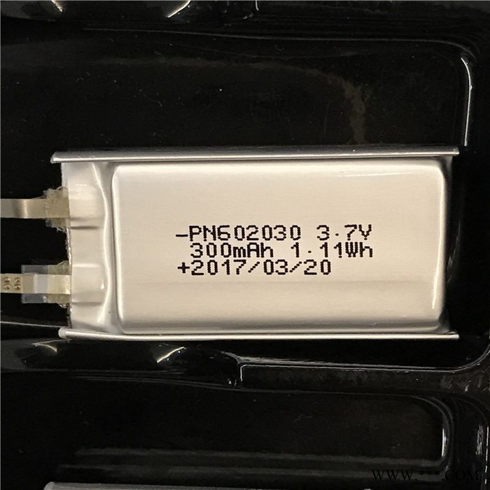 品诺能源聚合物锂电池PN602030-300mAh 提供UN认证,CE,ROHS，SGS认证