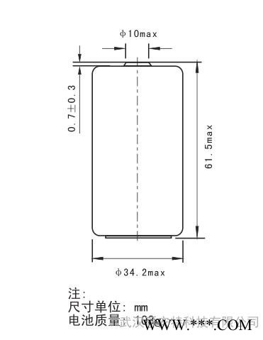 供应孚安特3.6V    ER34615M 智能仪表用 大功率 一次性锂电池