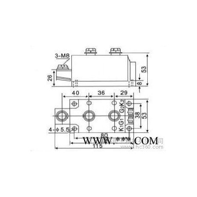 供应国晶科技光伏防反二极管GJMK300A1600V光伏专用防反二极管模块