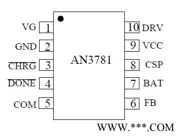 AN3781兼容USB 接口4A 单节锂电池充电管理集成电路