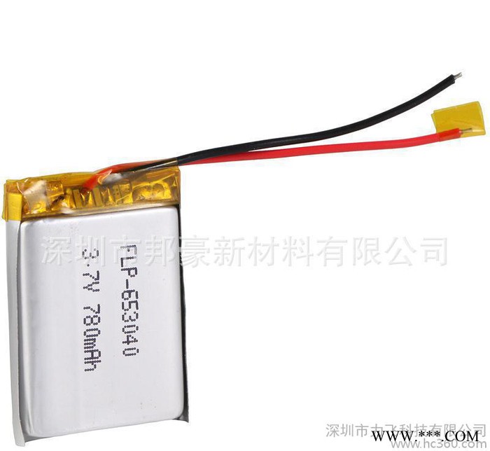 3.7V 780mAh 锂电池 锂聚合物电池 蓝牙充电电池