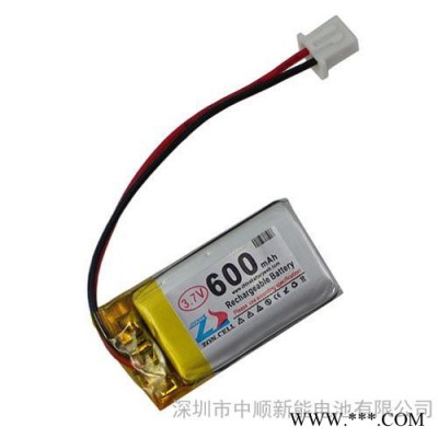 中顺芯 3.7V 600mAh 602035聚合物锂电池