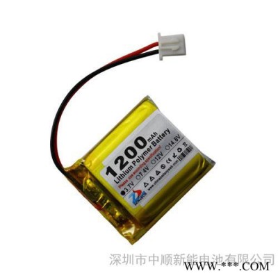 中顺芯 3.7V 1200mAh 903033聚合物锂电池