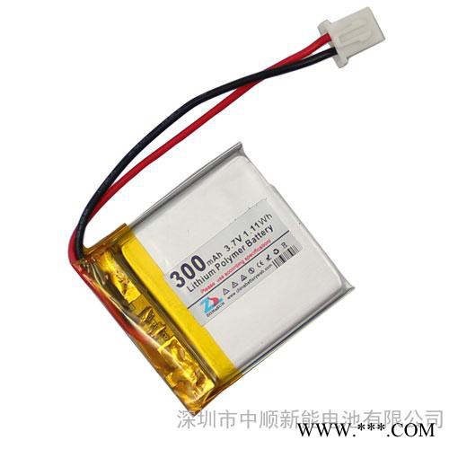 中顺芯 3.7V 300mAh 303030聚合物锂电池