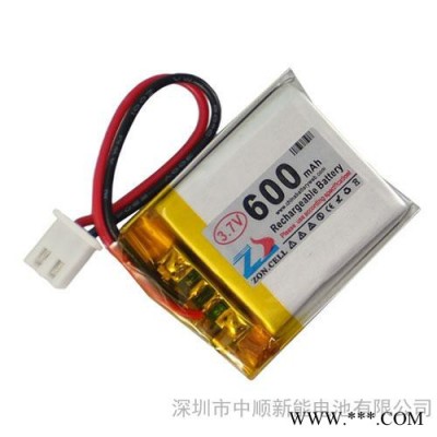 中顺芯 3.7V 600mAh 503035聚合物锂电池