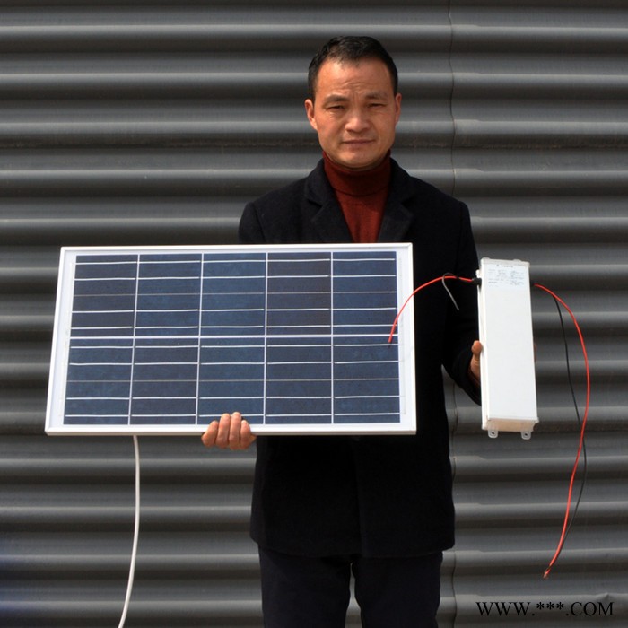 太阳能发电系统由太阳能板蓄电池和控制器组成适用于照明供电图7