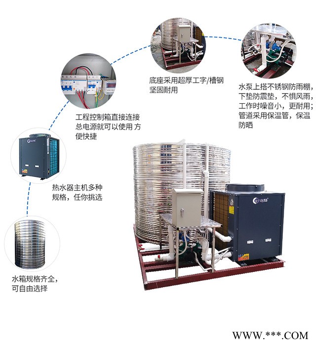 **热泵热水器宾馆酒店空气能热泵深圳空气能热水器安装深圳宝安空气能热水工程空气能热水工程