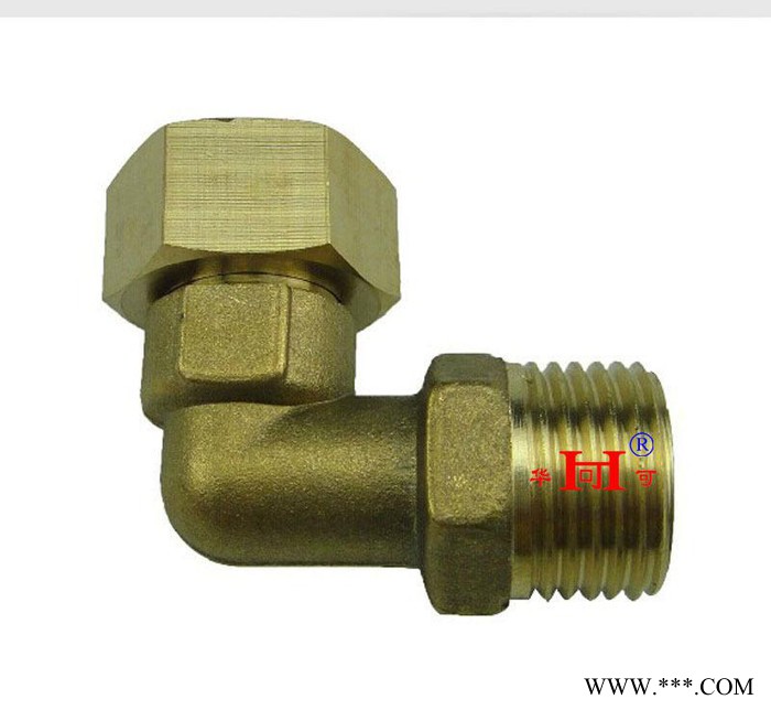 4分全铜热水器活头 内外丝活接弯头 内外丝水管活接头 太阳能图2