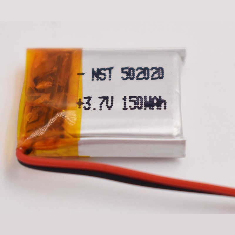 502020聚合物锂电池3.7V 150mah 智能玩具密码锁蓝牙运动耳机图3