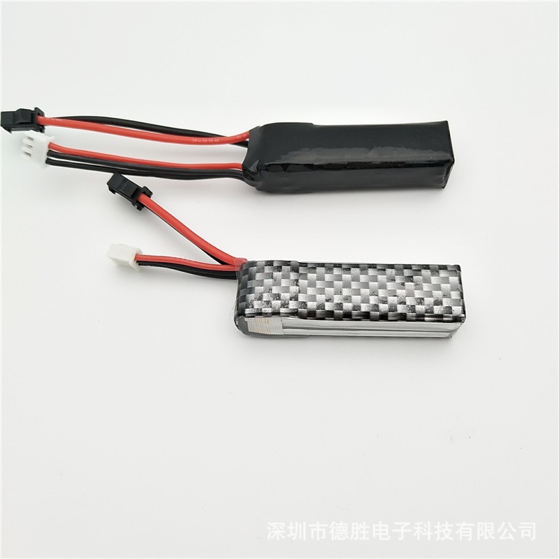 斯泰迪6代 沙鹰乐辉短剑MP5K水弹7.4V 500mah 25C聚合物锂电池组图1