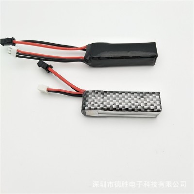 斯泰迪6代 沙鹰乐辉短剑MP5K水弹7.4V 500mah 25C聚合物锂电池组