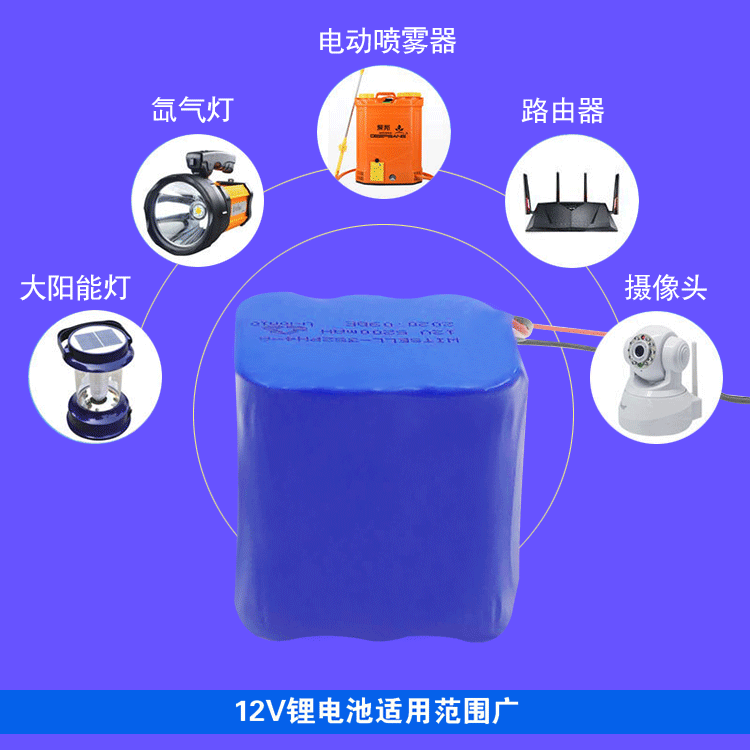 12V锂电池组大容量电瓶移动电源11.1伏蓄电池 三串两并锂电池组图3