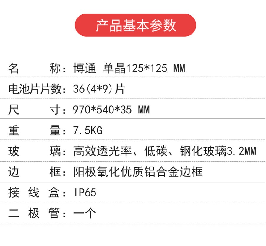 单晶80w层压太阳能晶硅板发电系统 小组件路灯电池充电家用户外图5